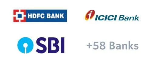 HDFC, ICICI, SBI & 58+ Banks